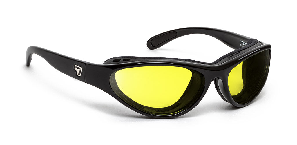 7eye by Panoptx Viento Glossy Black Airshield with multiple lens options