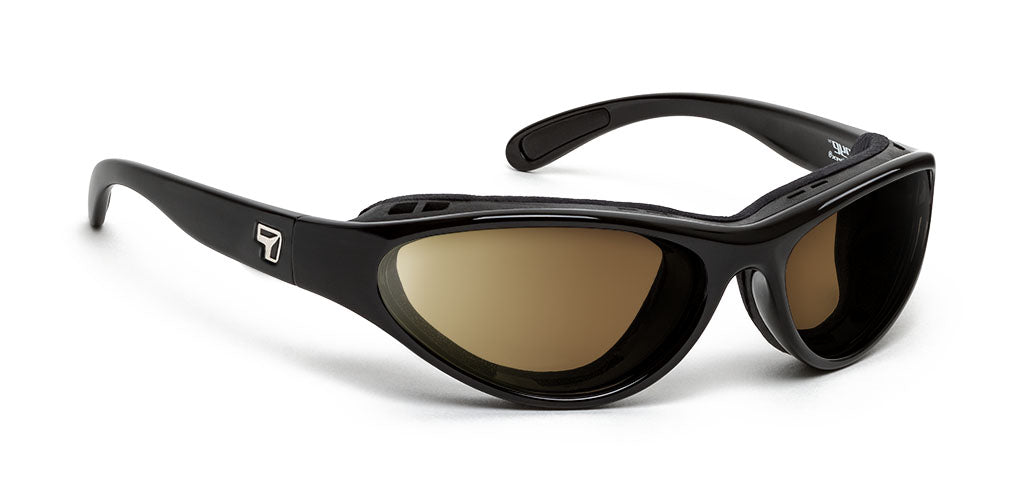 7eye by Panoptx Viento Glossy Black Airshield with multiple lens options